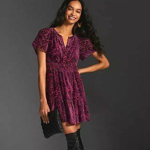Anthropologie Velvet Somerset  Mini Dress